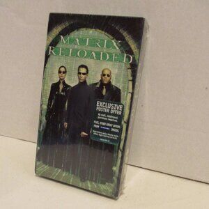Matrix Reloaded NEW Vintage 2003 Green Black Unopened Factory Sealed VHS Tape